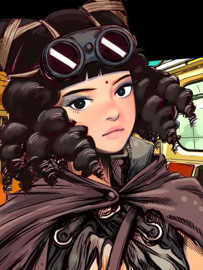 墨核猎人顾青崖角色头像插画